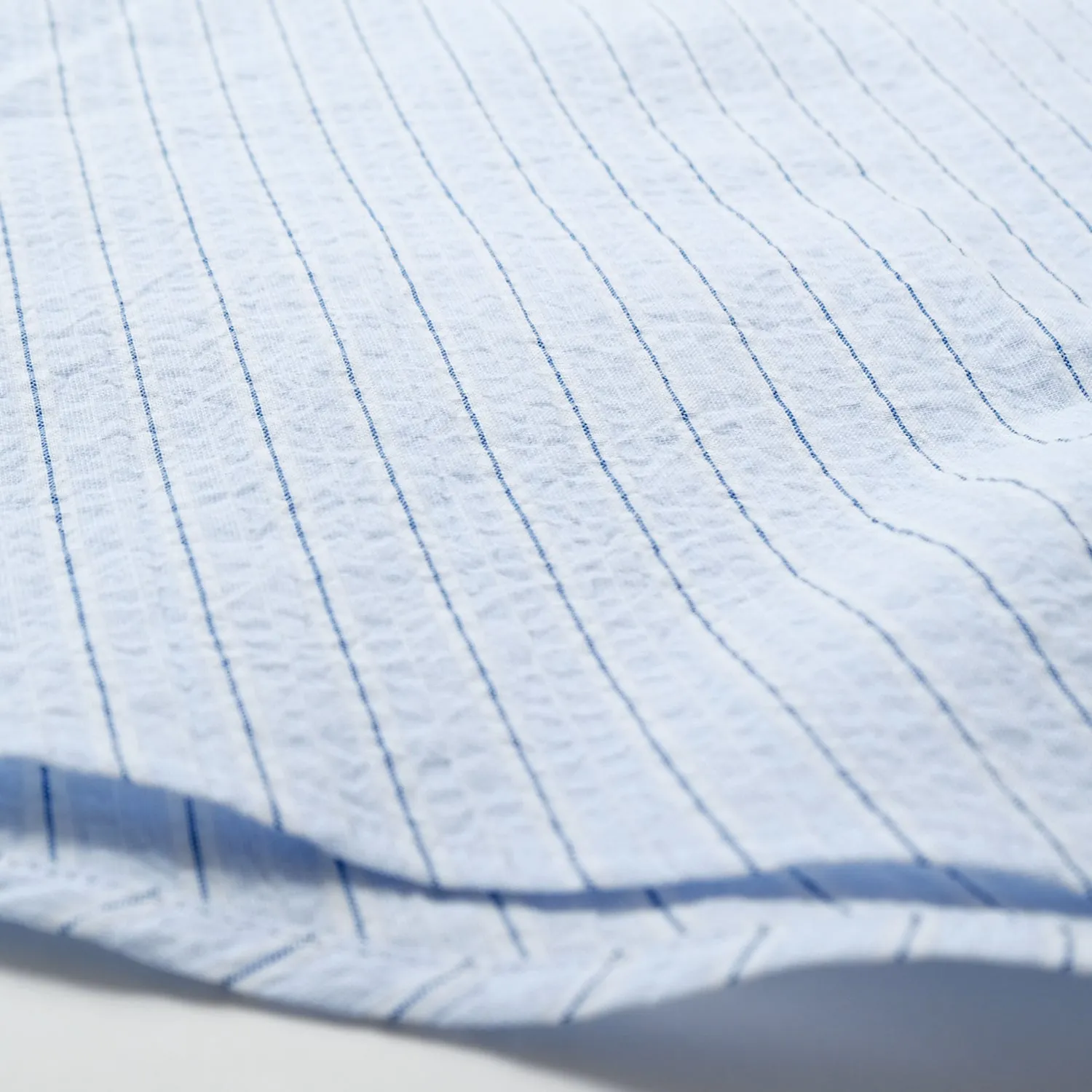 Cloud Stripe Seersucker S/S Shirt sold by Outclass product image thumbnail 4