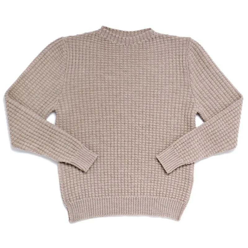 Oat Waffle Knit Sweater sold by Outclass