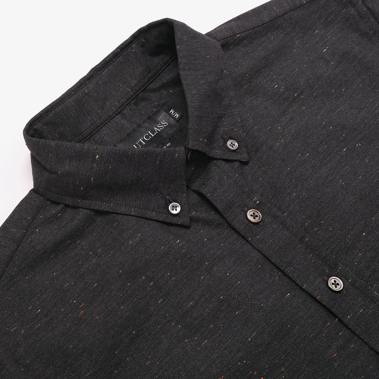 Black Fleck Shirt sold by Outclass product image thumbnail 2