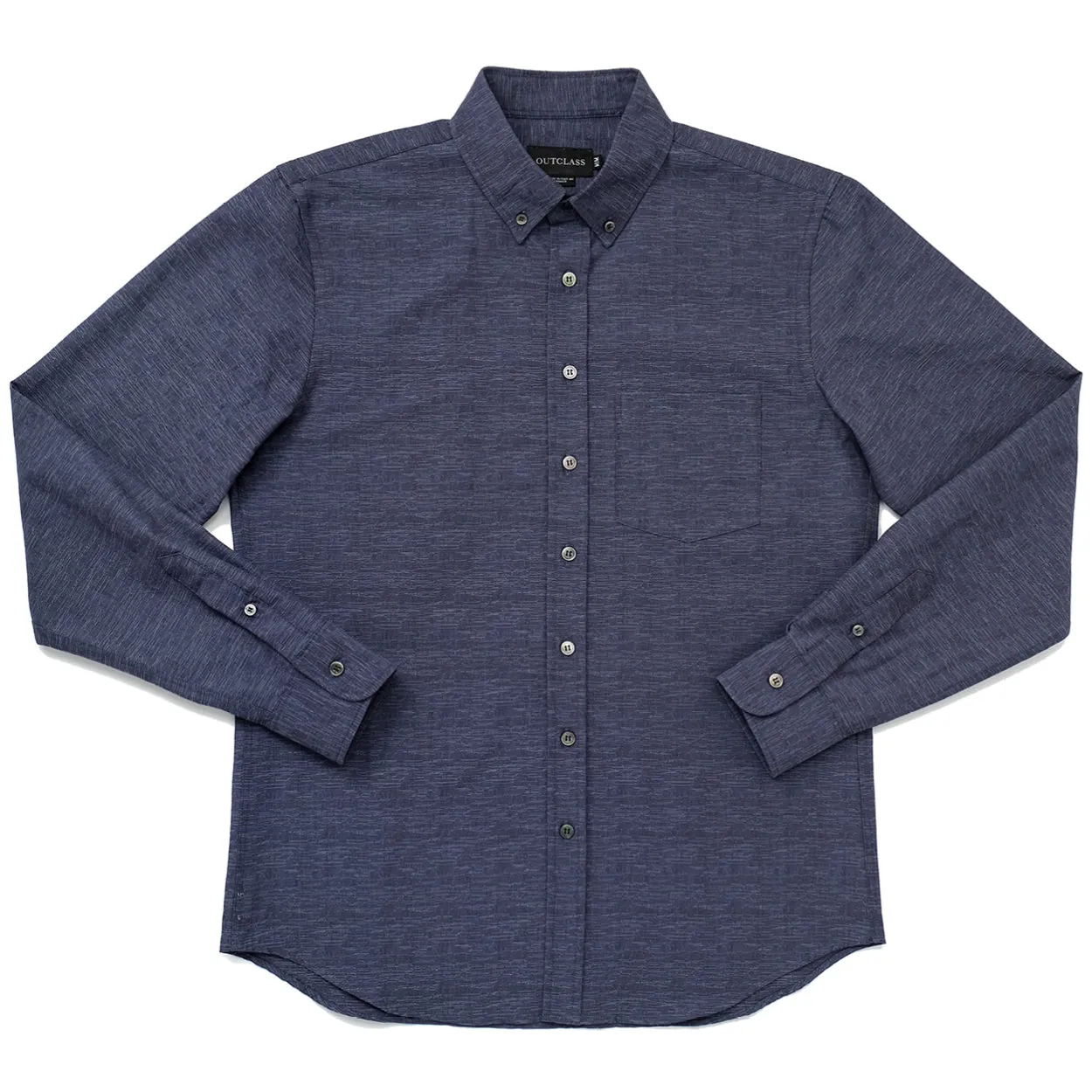 Navy Static L/S Shirt sold by Outclass