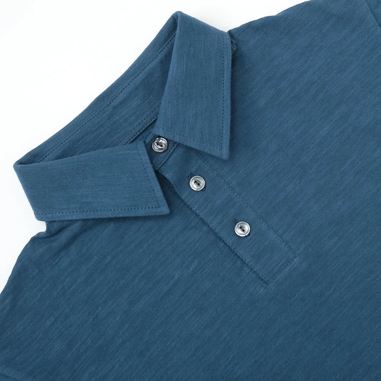 Faded Indigo Slub S/S Polo sold by Outclass product image thumbnail 4