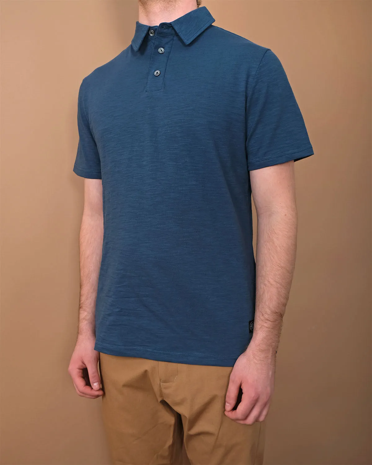 Faded Indigo Slub S/S Polo sold by Outclass product image thumbnail 2
