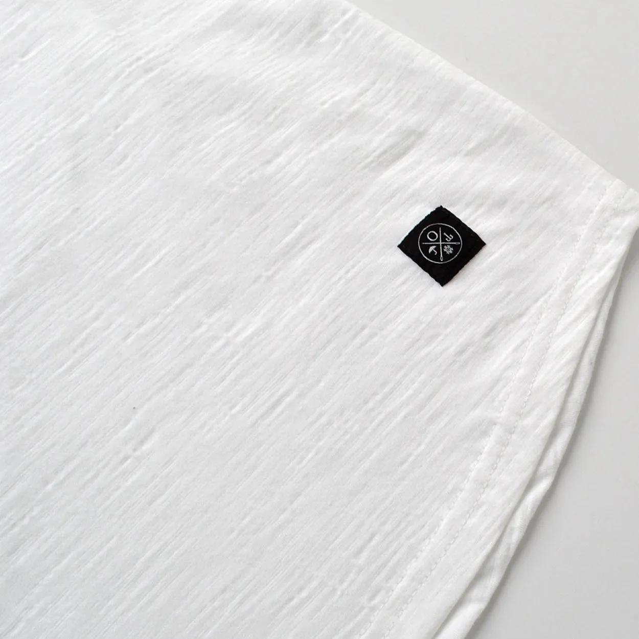 White Slub S/S Henley sold by Outclass product image thumbnail 5