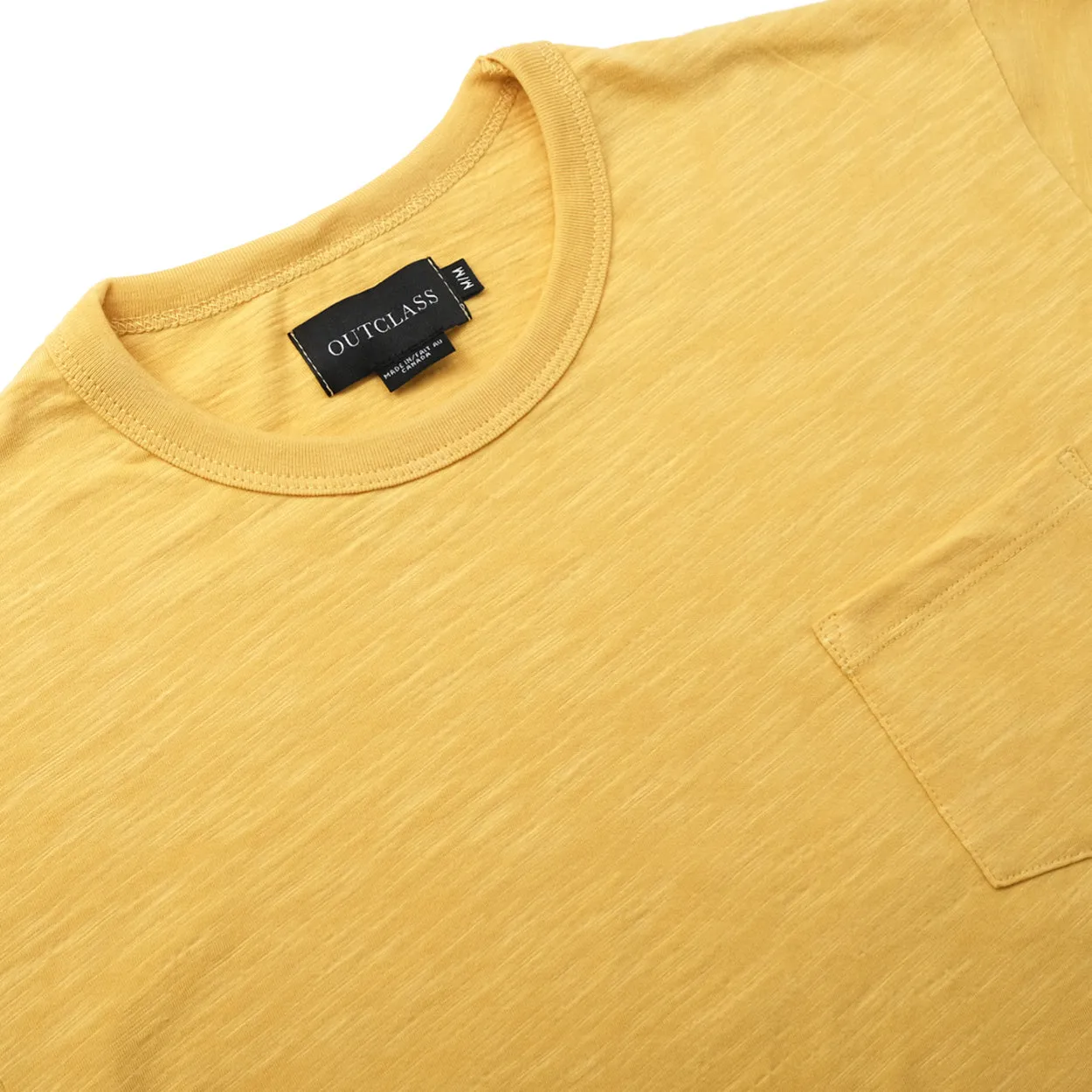 Turmeric Slub S/S Pocket T-Shirt sold by Outclass product image thumbnail 4