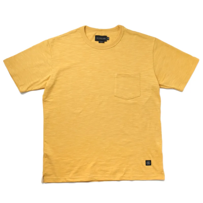 Turmeric Slub S/S Pocket T-Shirt sold by Outclass