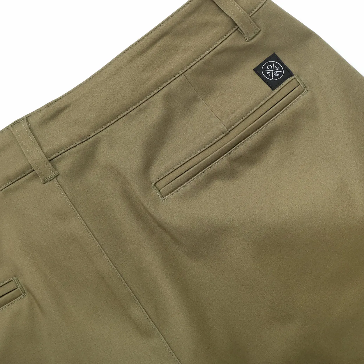 Olive Sateen Pleated Trousers sold by Outclass product image thumbnail 5