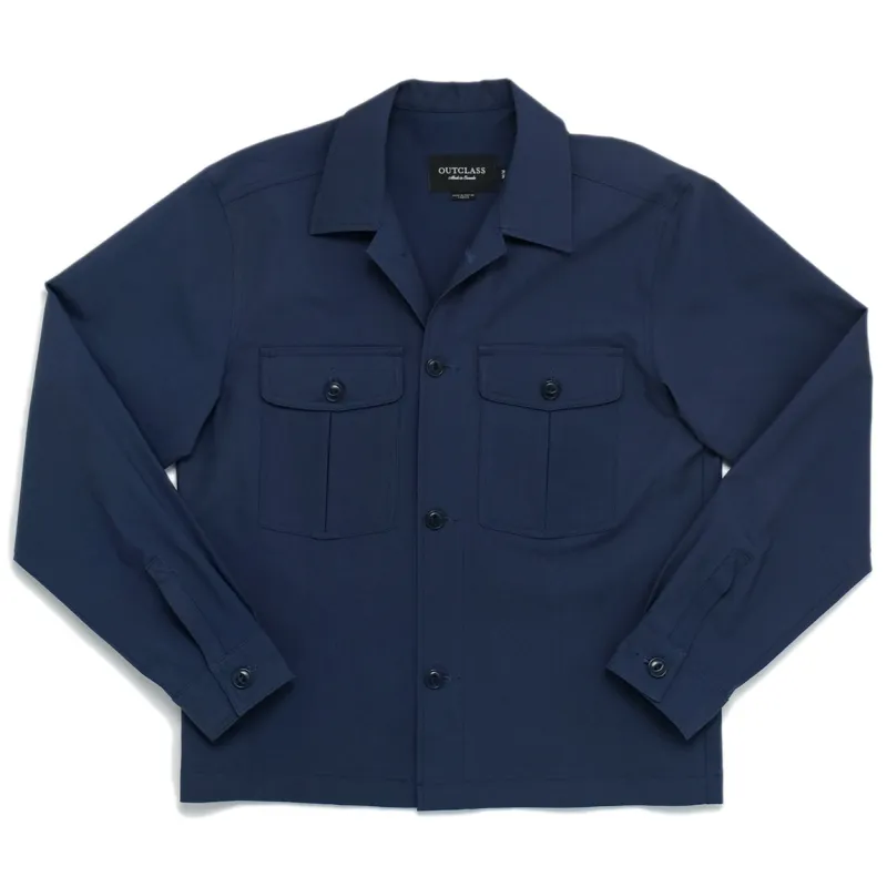 Indigo Ripstop Safari Jacket sold by Outclass