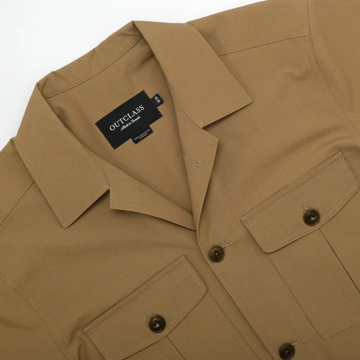 Moss Ripstop Safari Jacket sold by Outclass product image thumbnail 5