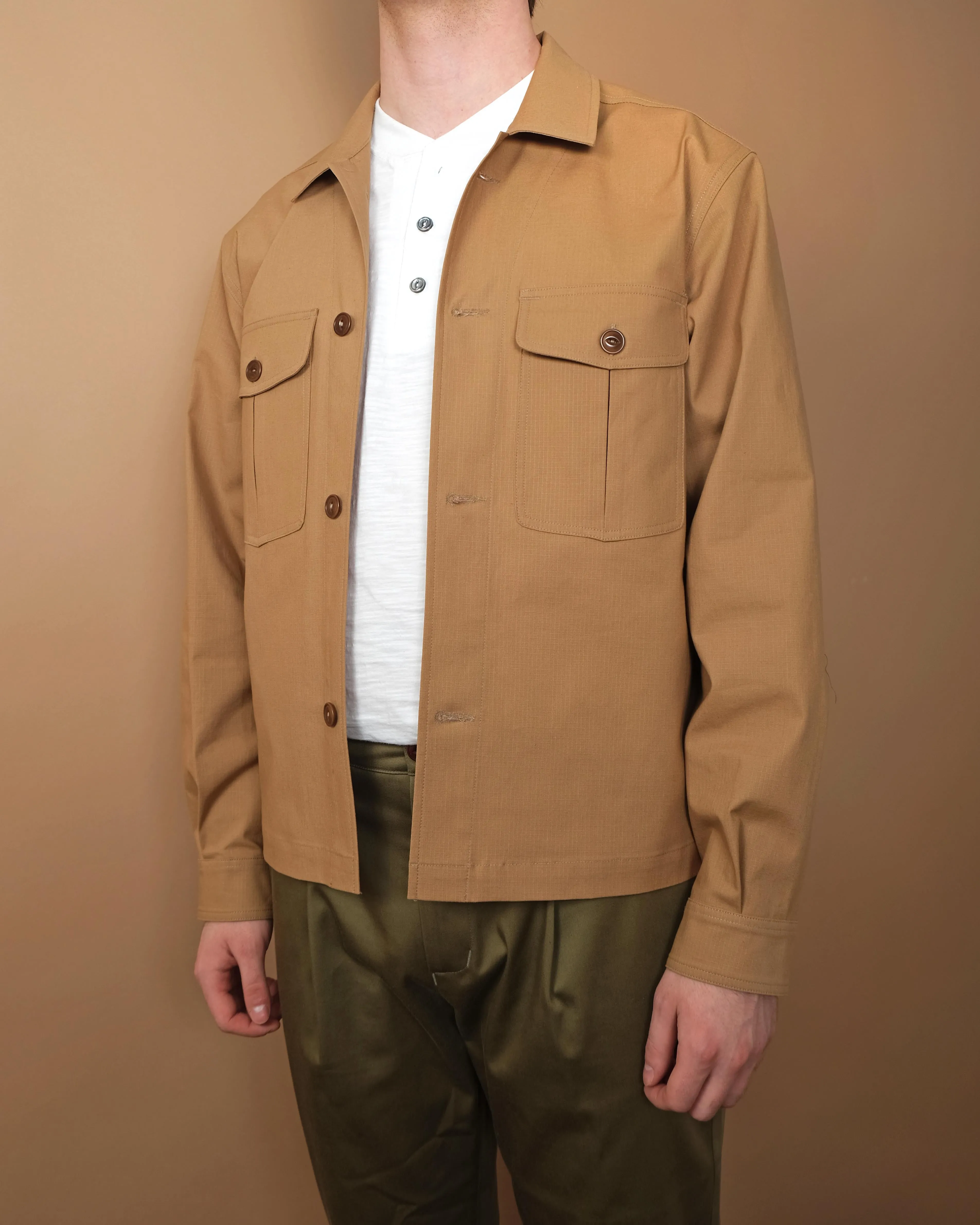 Moss Ripstop Safari Jacket sold by Outclass product image thumbnail 4