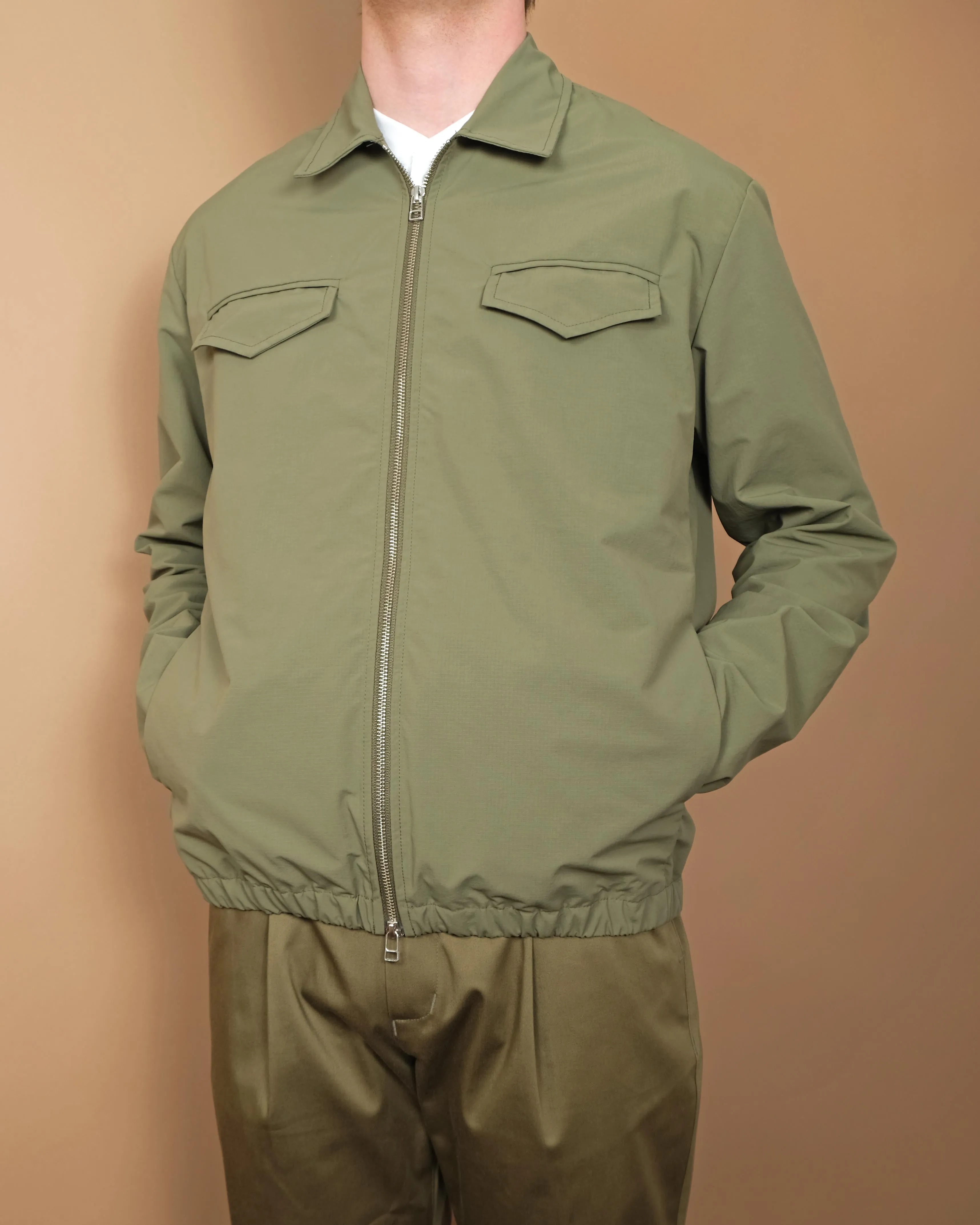 Olive Ripstop Coach Jacket sold by Outclass product image thumbnail 2