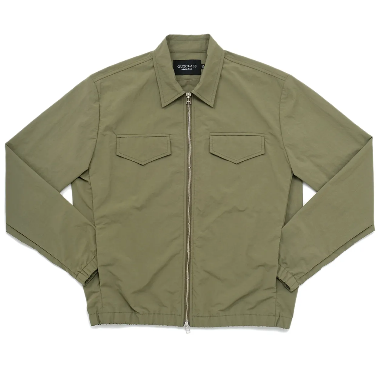 Olive Ripstop Coach Jacket sold by Outclass