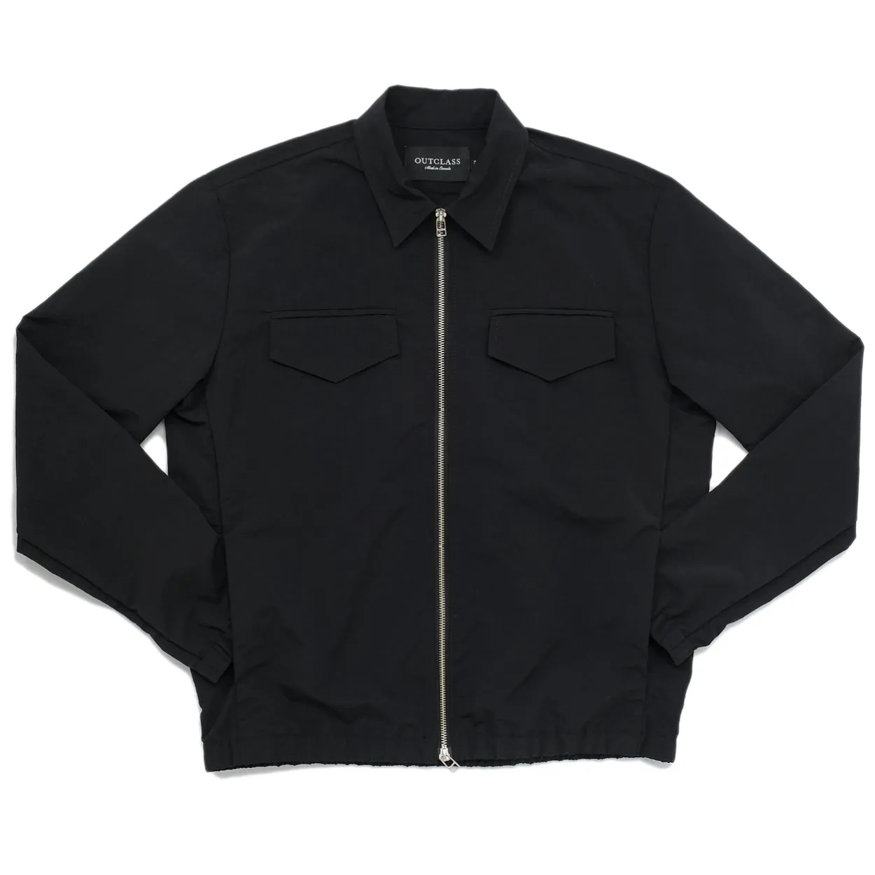 Black Ripstop Coach Jacket sold by Outclass