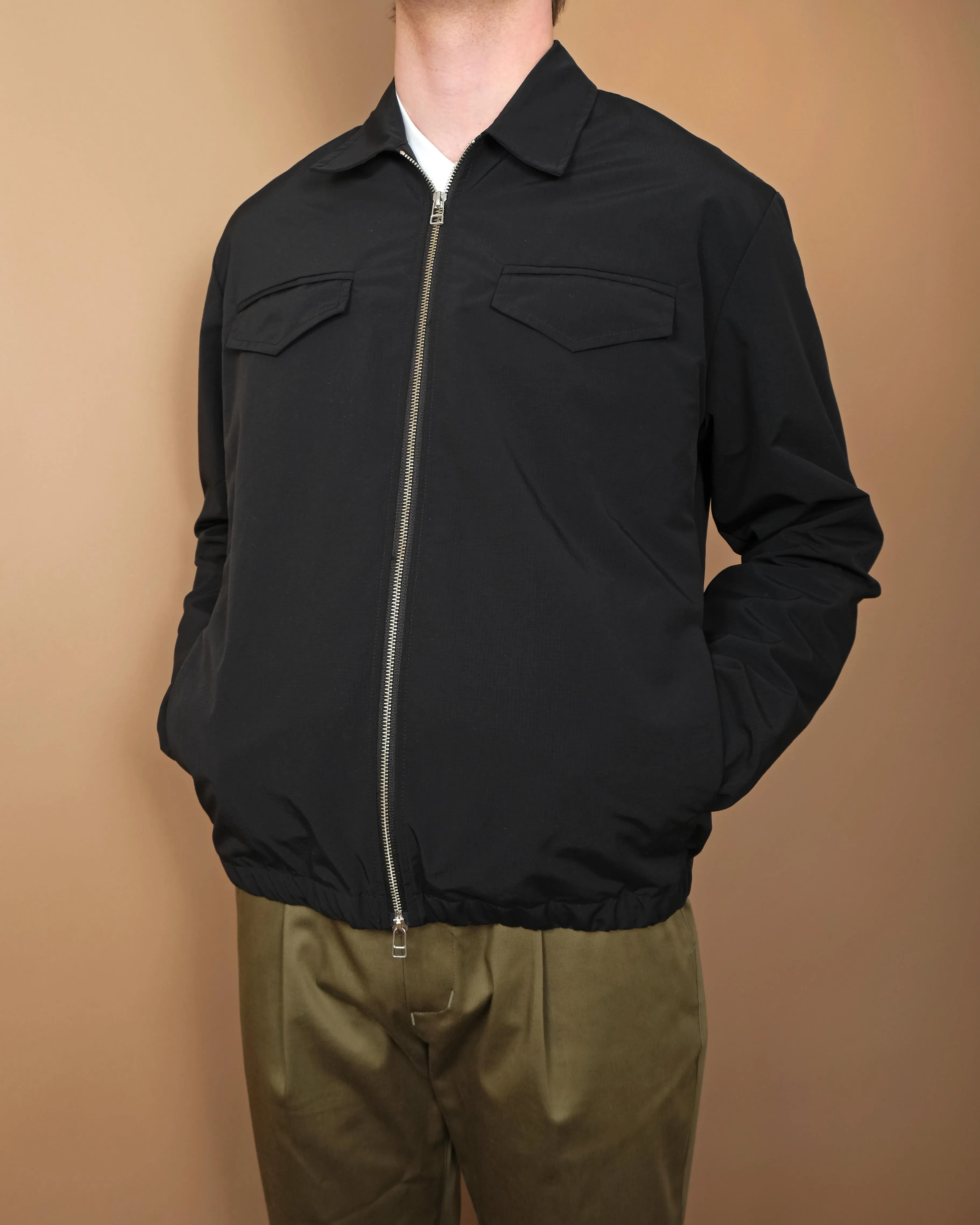 Black Ripstop Coach Jacket sold by Outclass product image thumbnail 2