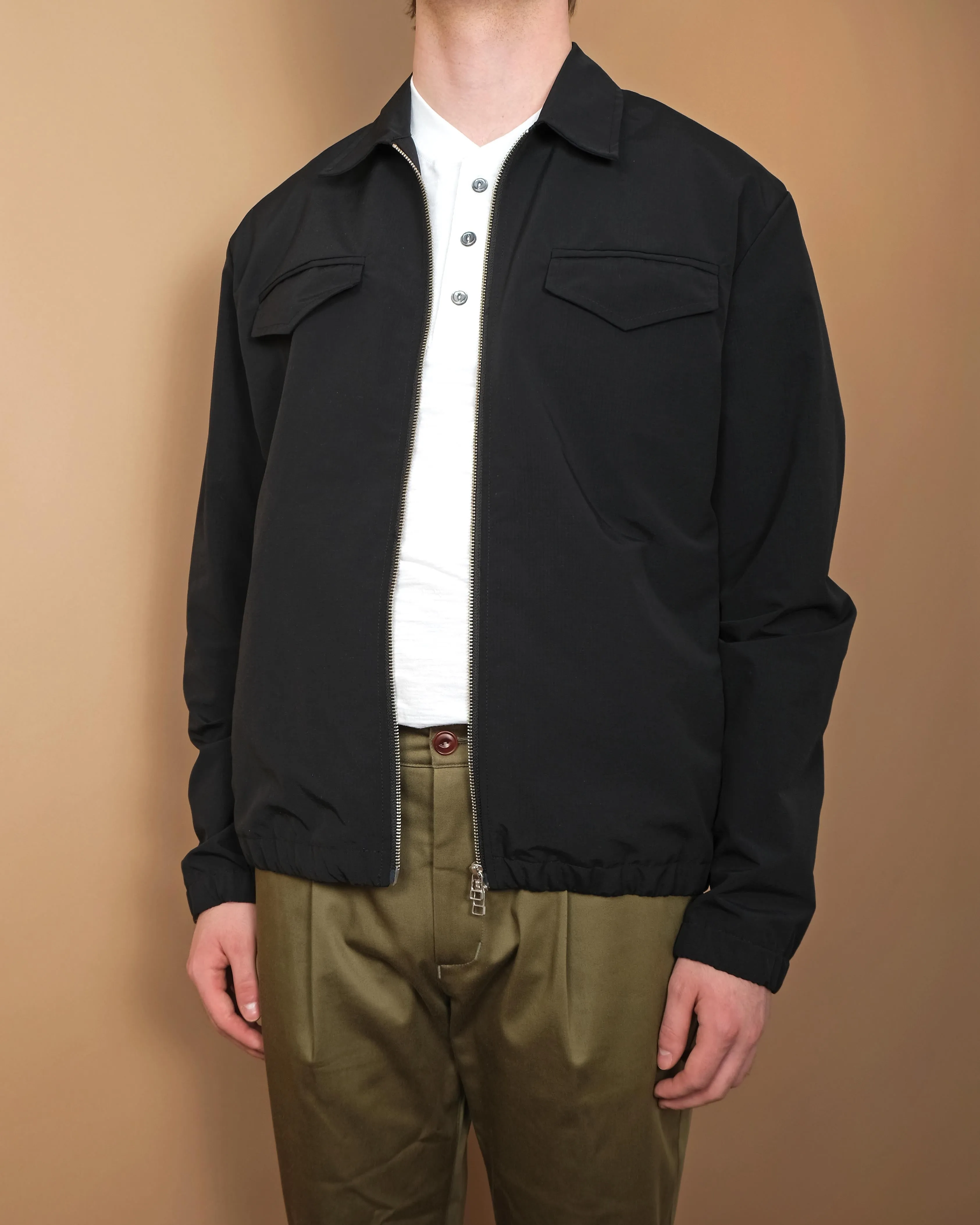 Black Ripstop Coach Jacket sold by Outclass product image thumbnail 4