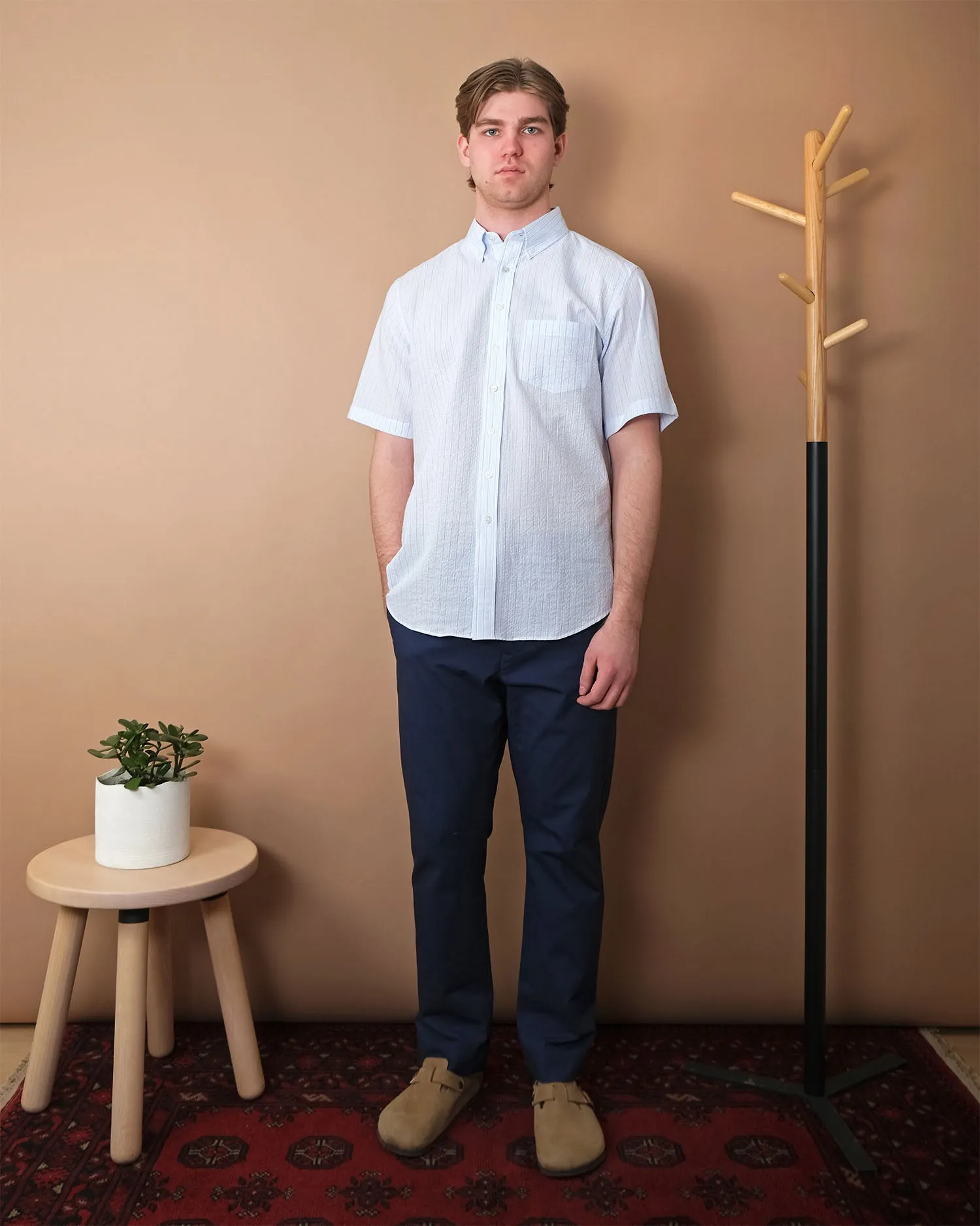 Cloud Stripe S/S Classic Shirt sold by Outclass product image thumbnail 3