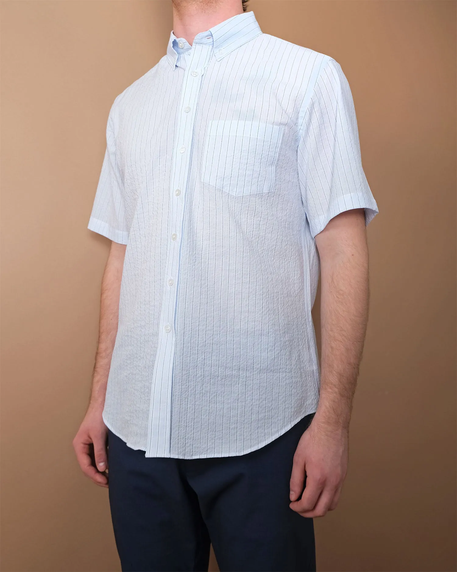 Cloud Stripe S/S Classic Shirt sold by Outclass product image thumbnail 2