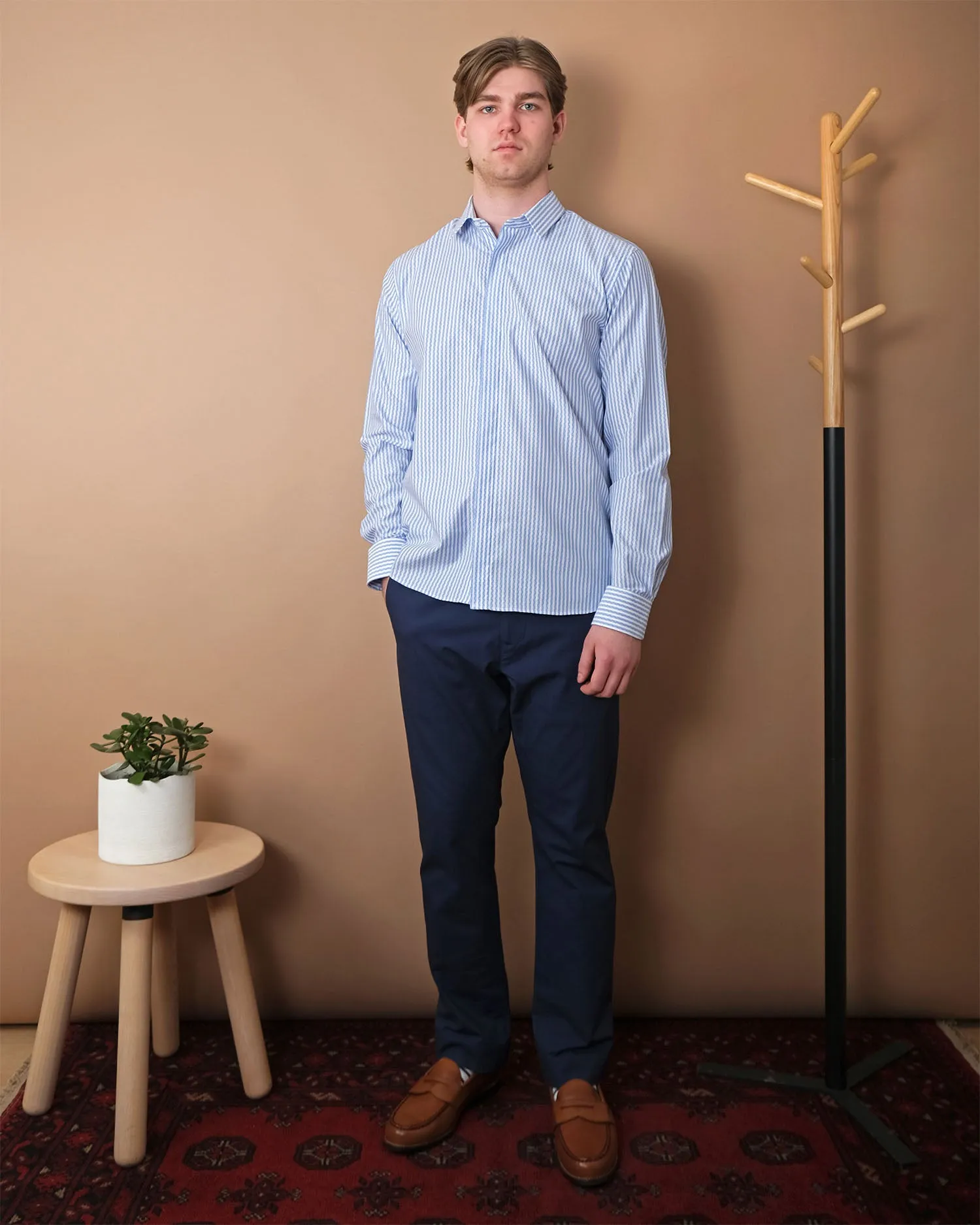 Fancy Stripe L/S Dress Shirt sold by Outclass product image thumbnail 3