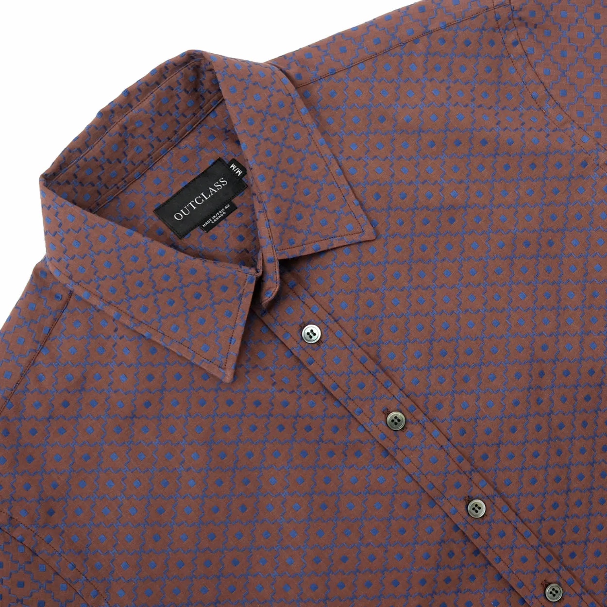 Geometric Jacquard S/S Easy Shirt sold by Outclass product image thumbnail 3