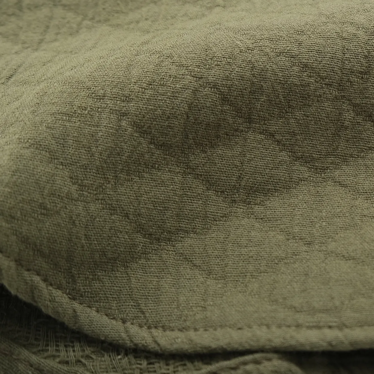 Olive Quilted L/S Classic Shirt sold by Outclass product image thumbnail 5