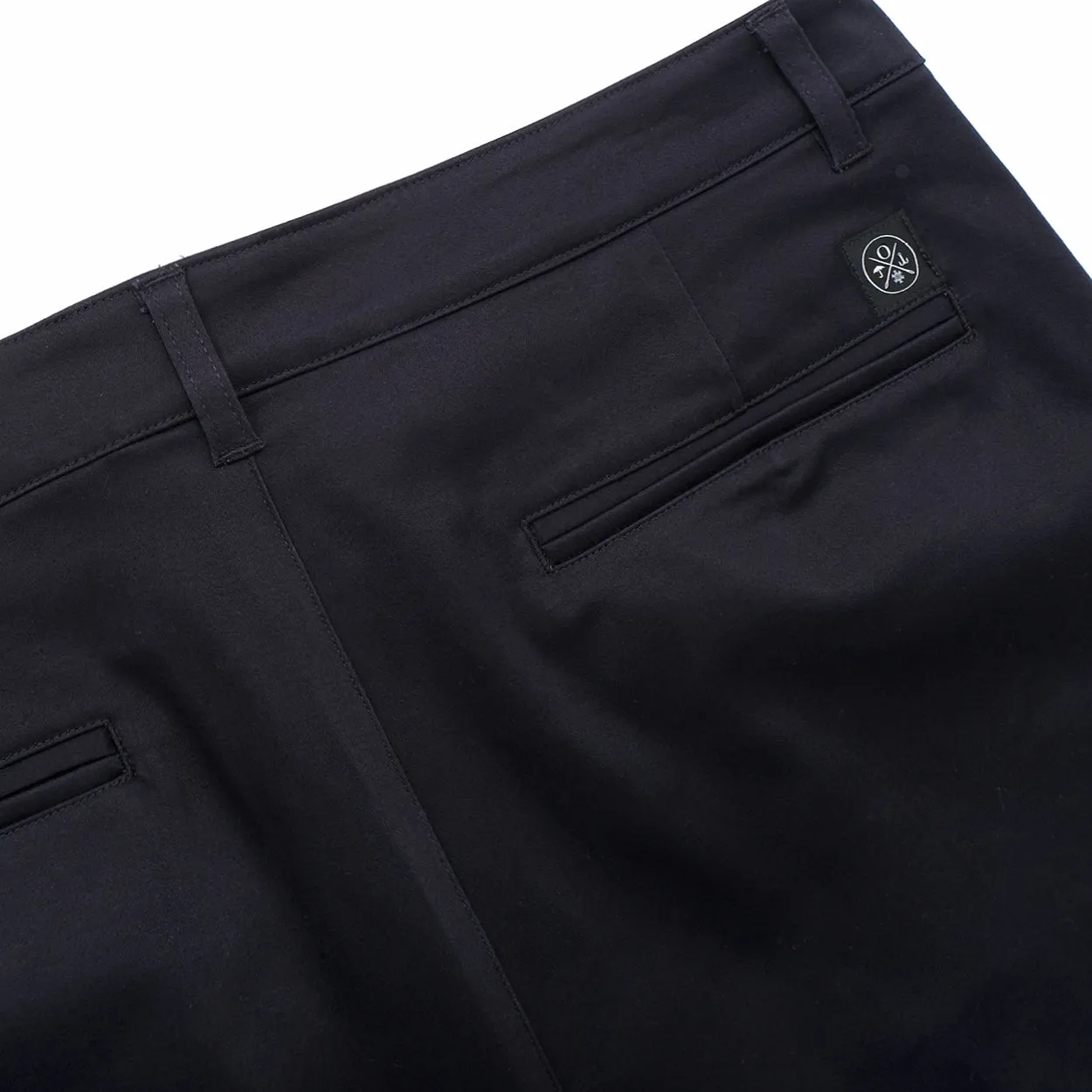 Navy Sateen Pleated Shorts sold by Outclass product image thumbnail 4