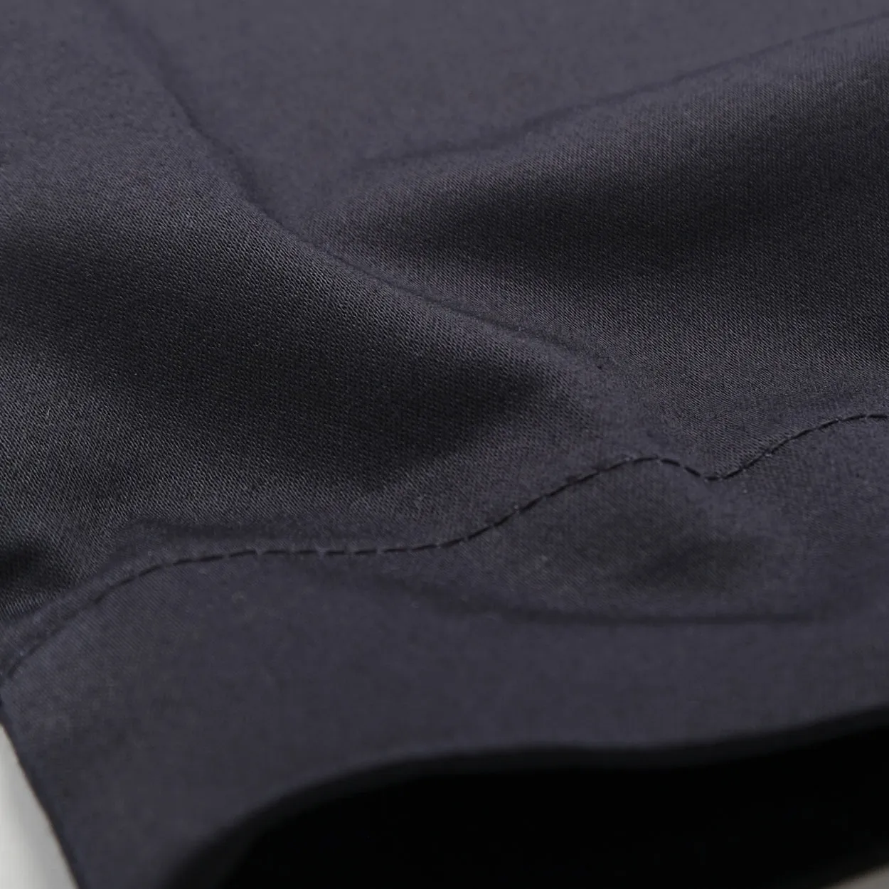 Navy Sateen Pleated Shorts sold by Outclass product image thumbnail 5