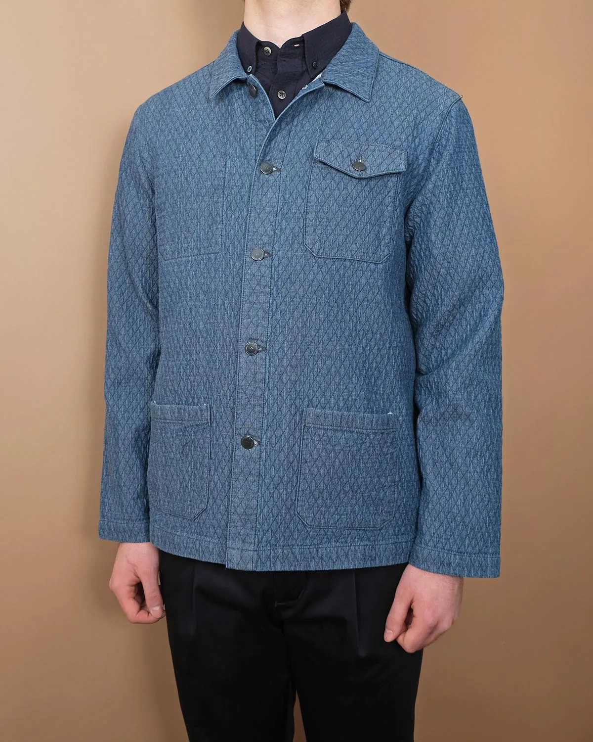 Quilted Chambray Chore Coat sold by Outclass product image thumbnail 2