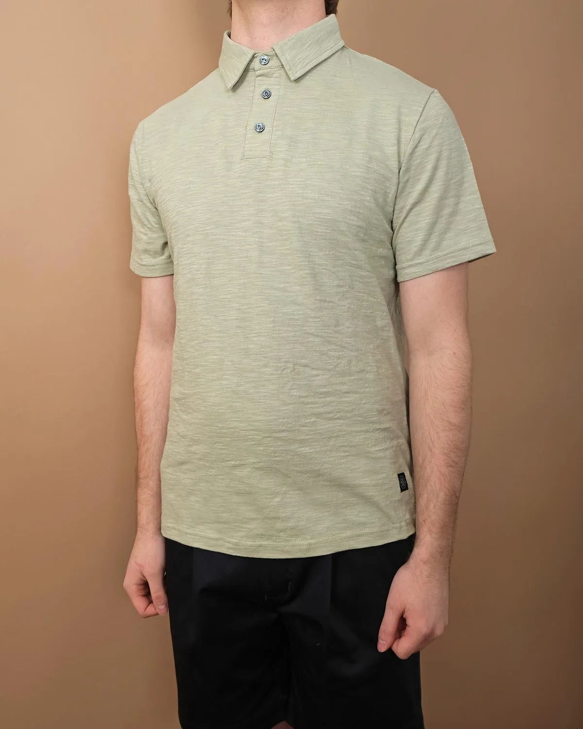 Sage Slub S/S Polo sold by Outclass product image thumbnail 2