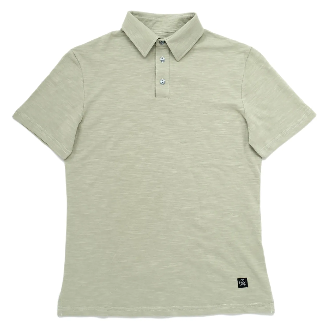 Sage Slub S/S Polo sold by Outclass