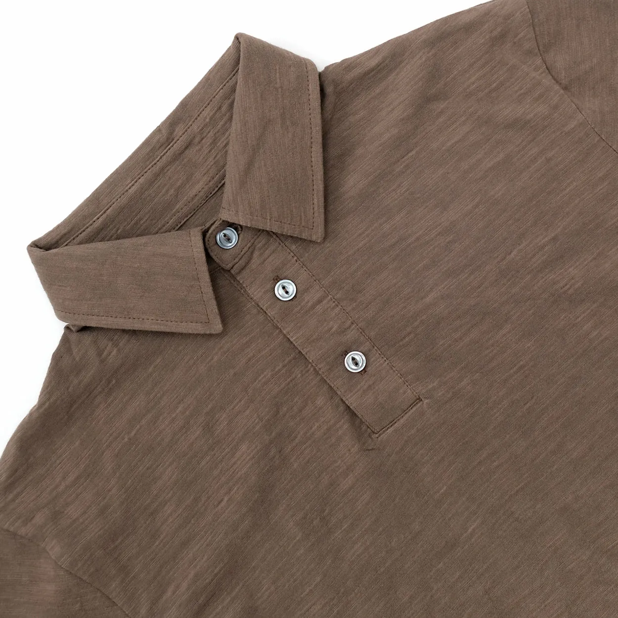 Mocha Slub S/S Polo sold by Outclass product image thumbnail 5