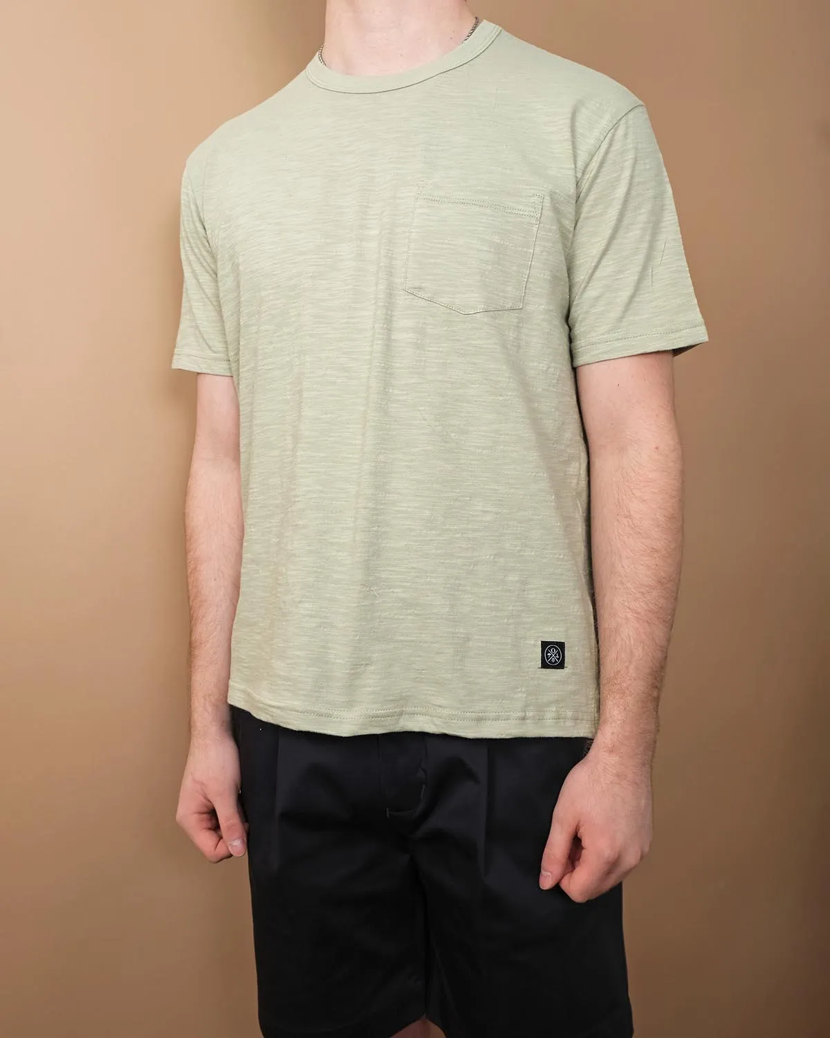 Sage Slub S/S Pocket T-Shirt sold by Outclass product image thumbnail 2