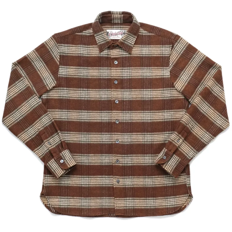 Brown Houndstooth Blanket Easy Shirt sold by Outclass
