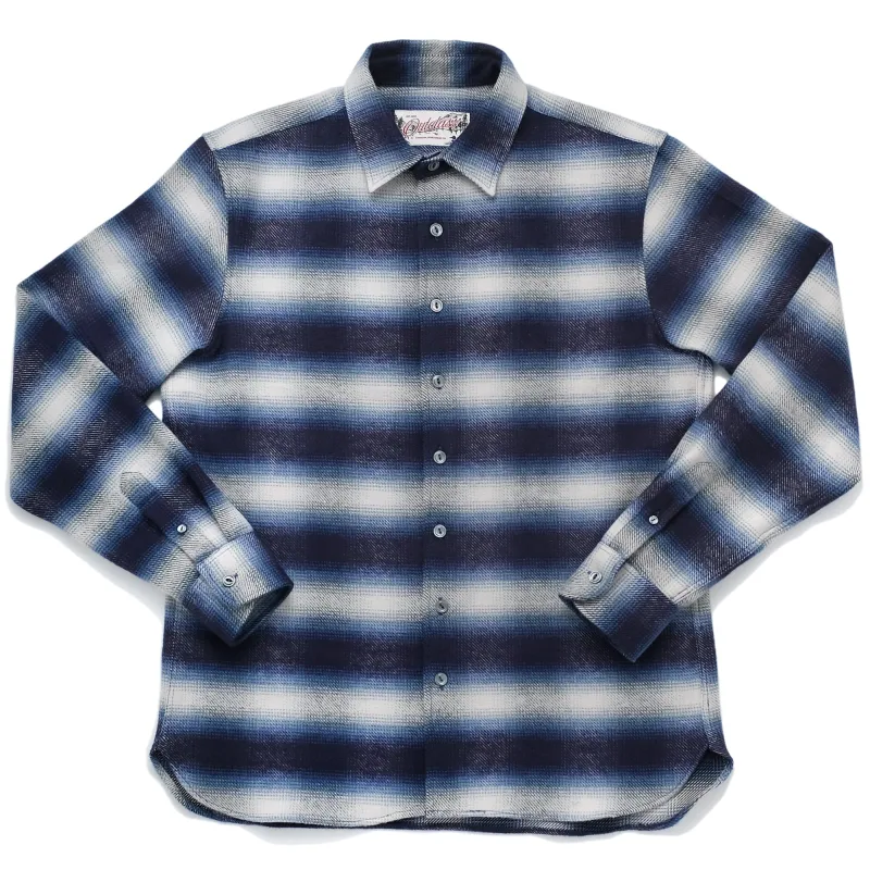 Blue Shadow Plaid Blanket Easy Shirt sold by Outclass