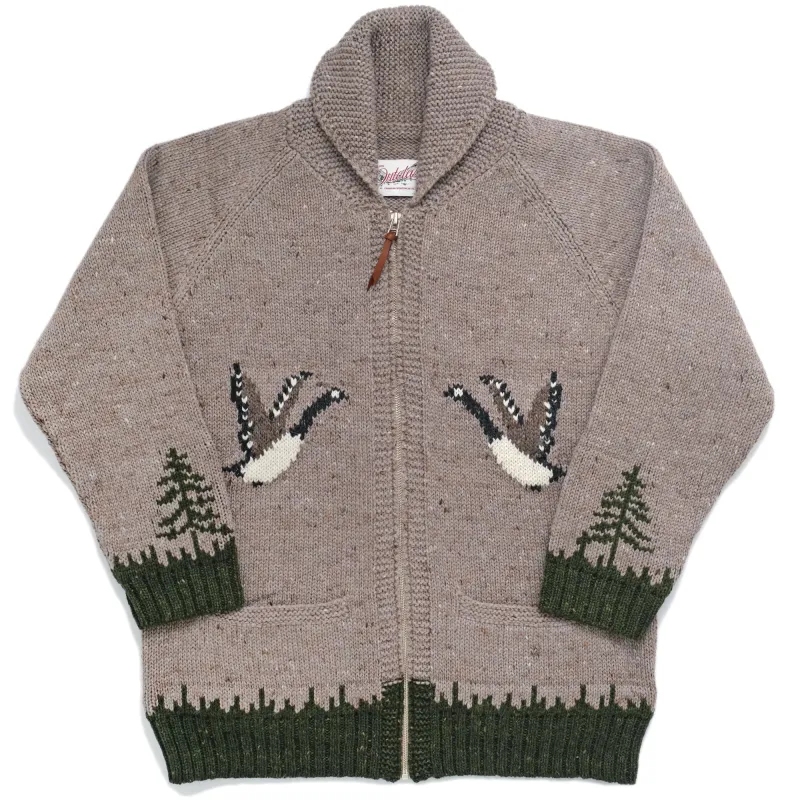 Goose Motif Zip Cardigan sold by Outclass