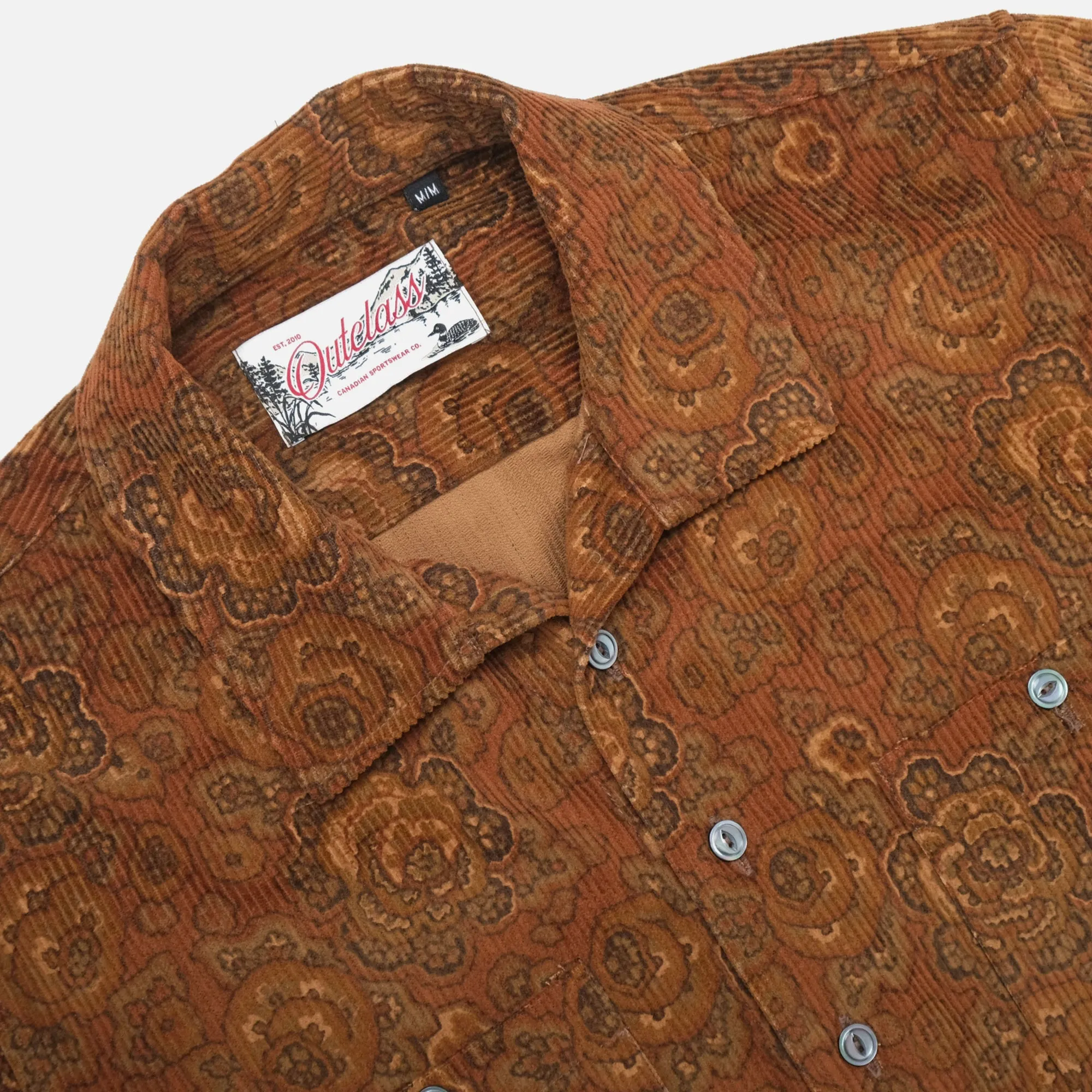 Bronze Printed Corduroy Club Shirt sold by Outclass product image thumbnail 3