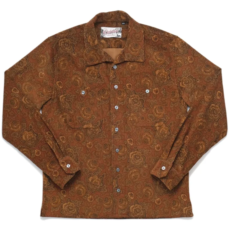 Bronze Printed Corduroy Club Shirt sold by Outclass