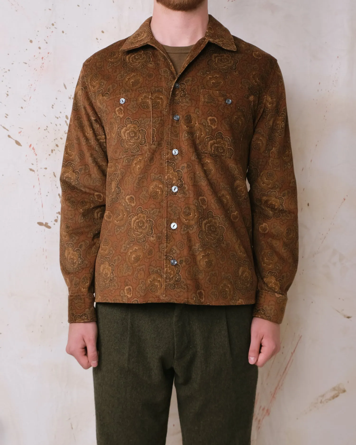 Bronze Printed Corduroy Club Shirt sold by Outclass product image thumbnail 2