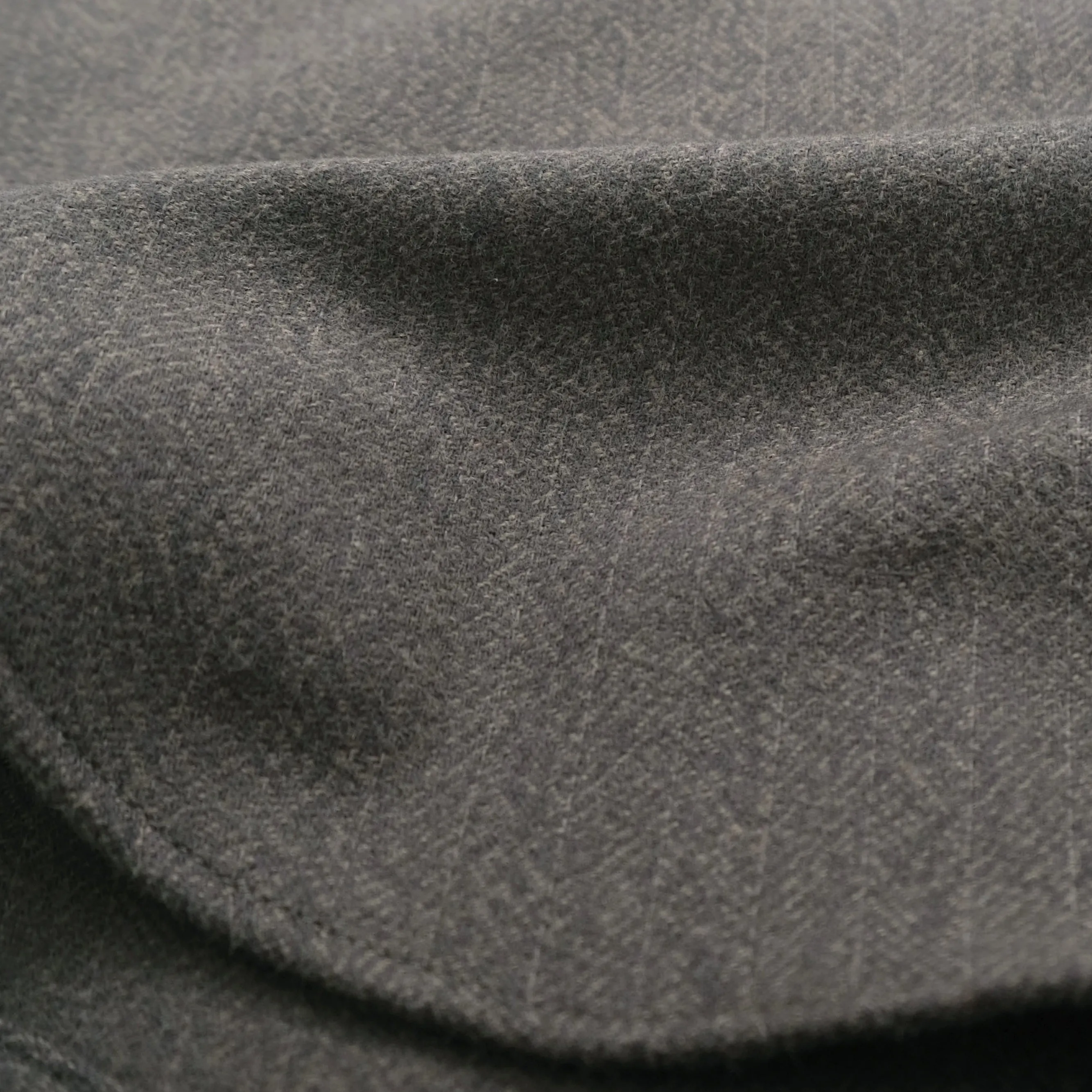 Olive Herringbone Flannel Classic Shirt sold by Outclass product image thumbnail 5