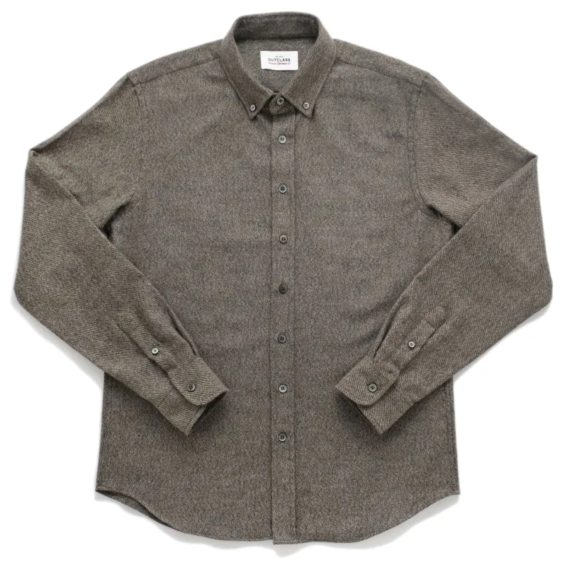 Moss Twill Flannel Classic Shirt sold by Outclass