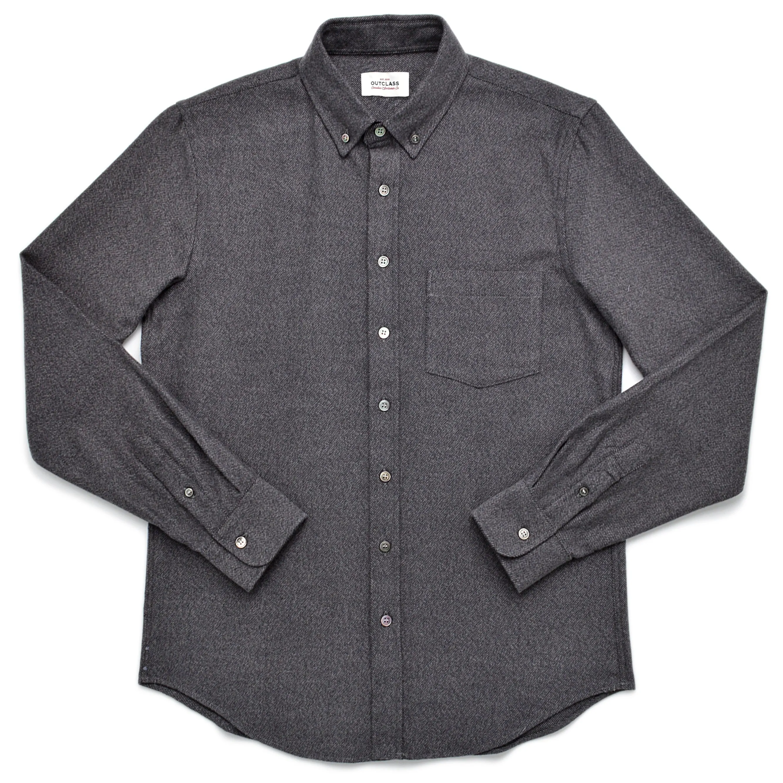 Grey Twill Flannel Shirt sold by Outclass