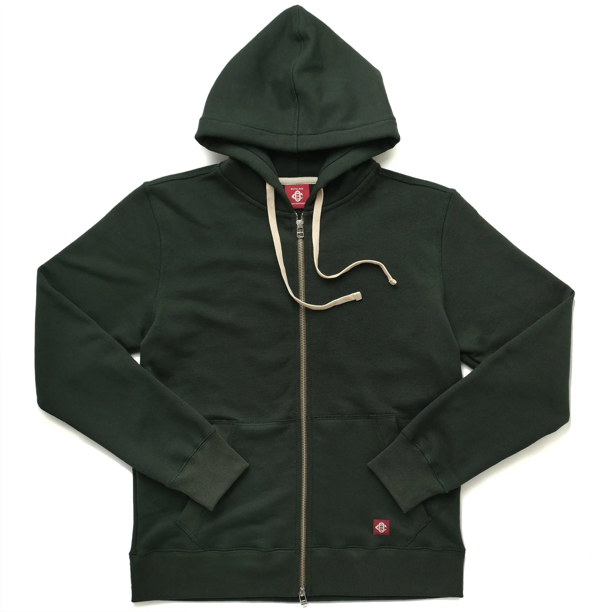 Spruce French Terry Zip-up Hoodie sold by Outclass