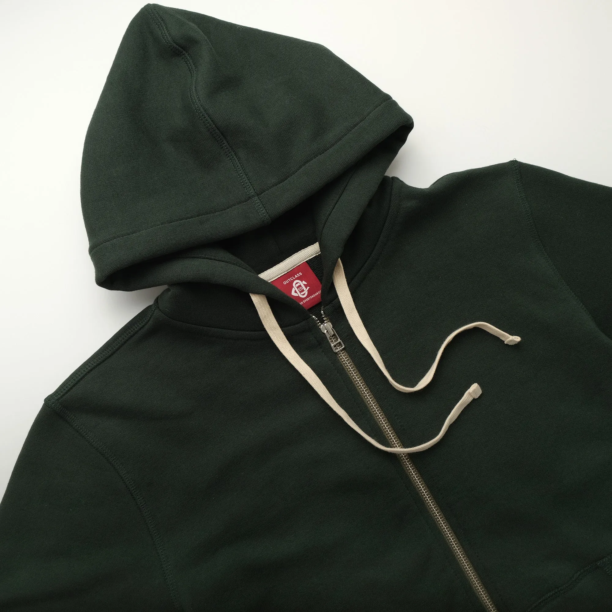 Spruce French Terry Zip-up Hoodie sold by Outclass product image thumbnail 2