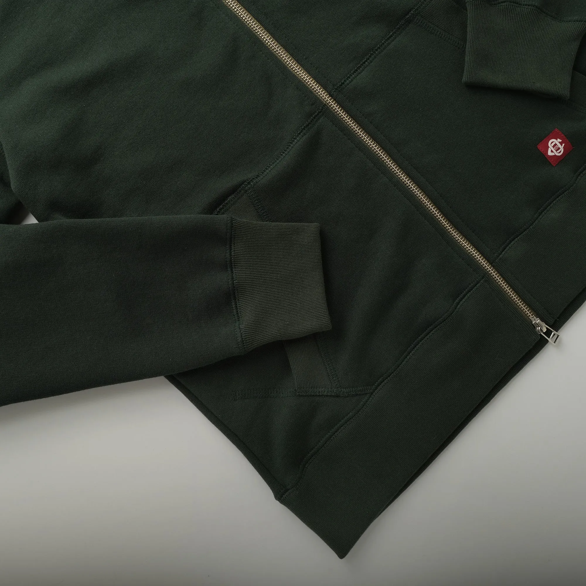 Spruce French Terry Zip-up Hoodie sold by Outclass product image thumbnail 3