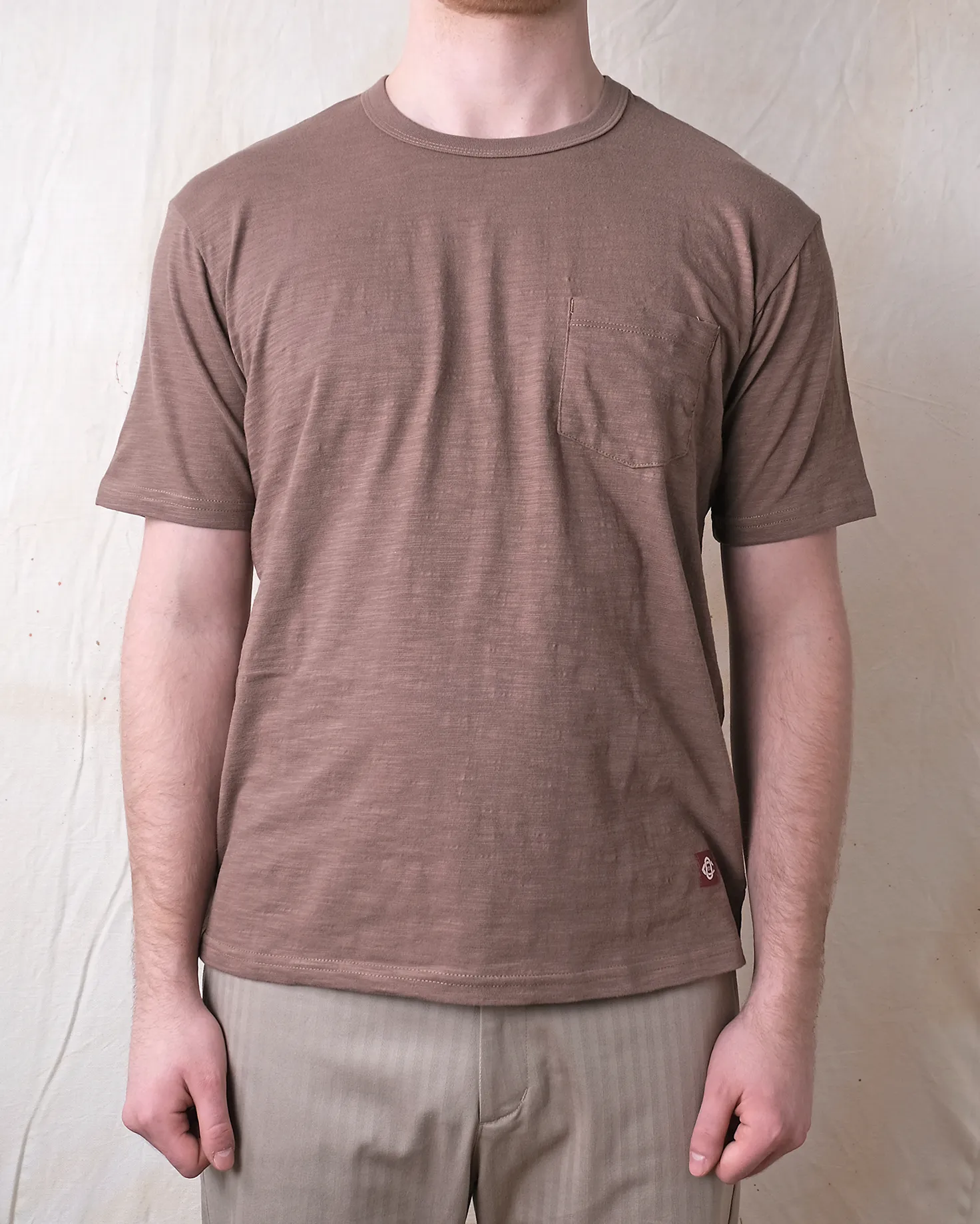 Mocha Slub Pocket T-Shirt sold by Outclass product image thumbnail 2