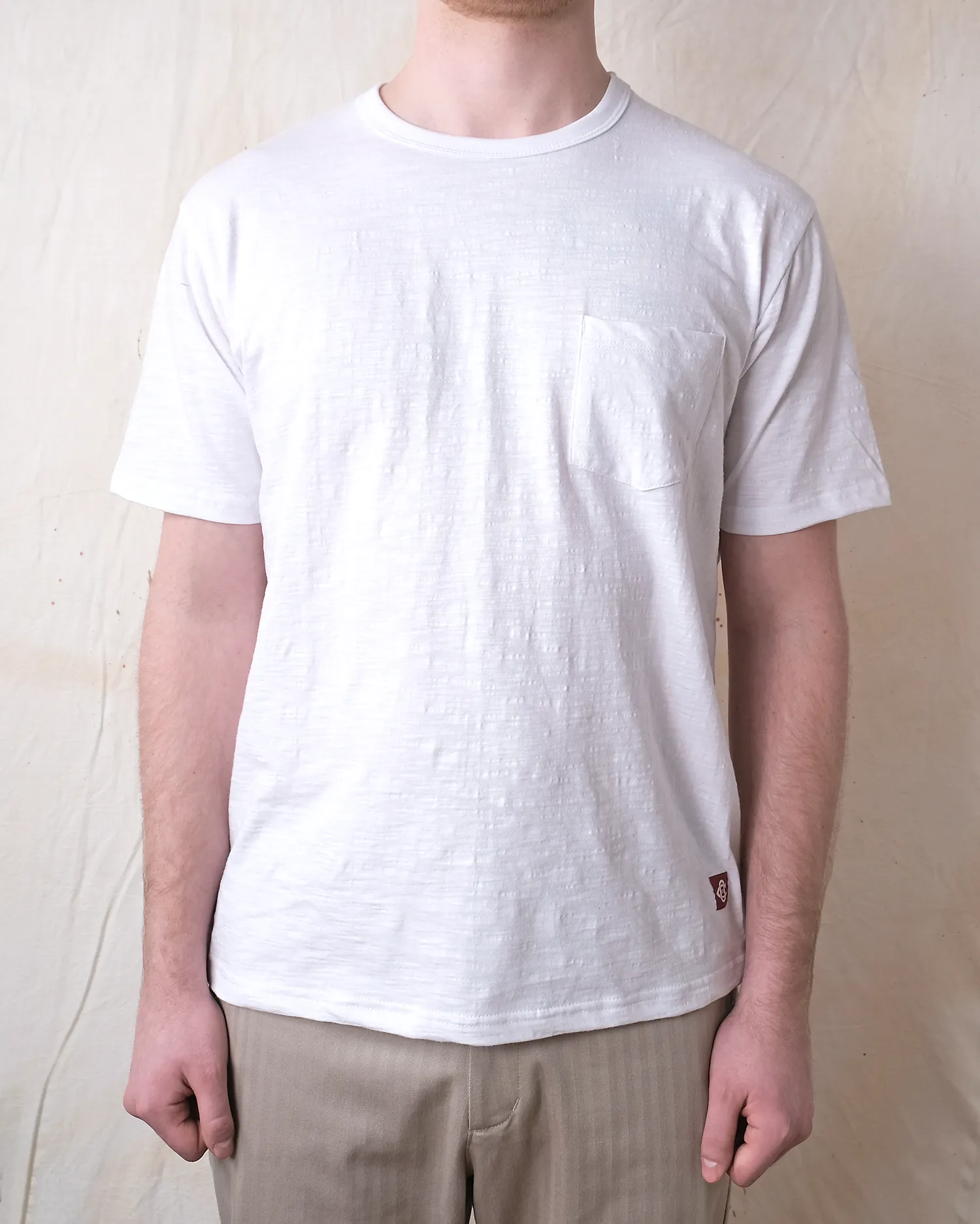 White Slub Pocket T-Shirt sold by Outclass product image thumbnail 2