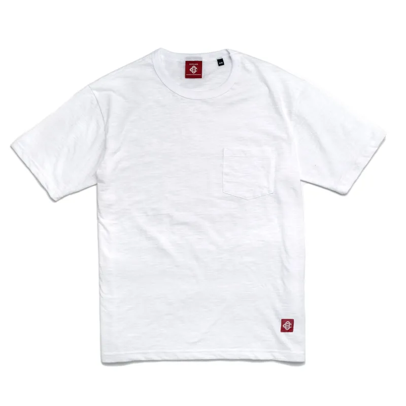 White Slub Pocket T-Shirt sold by Outclass
