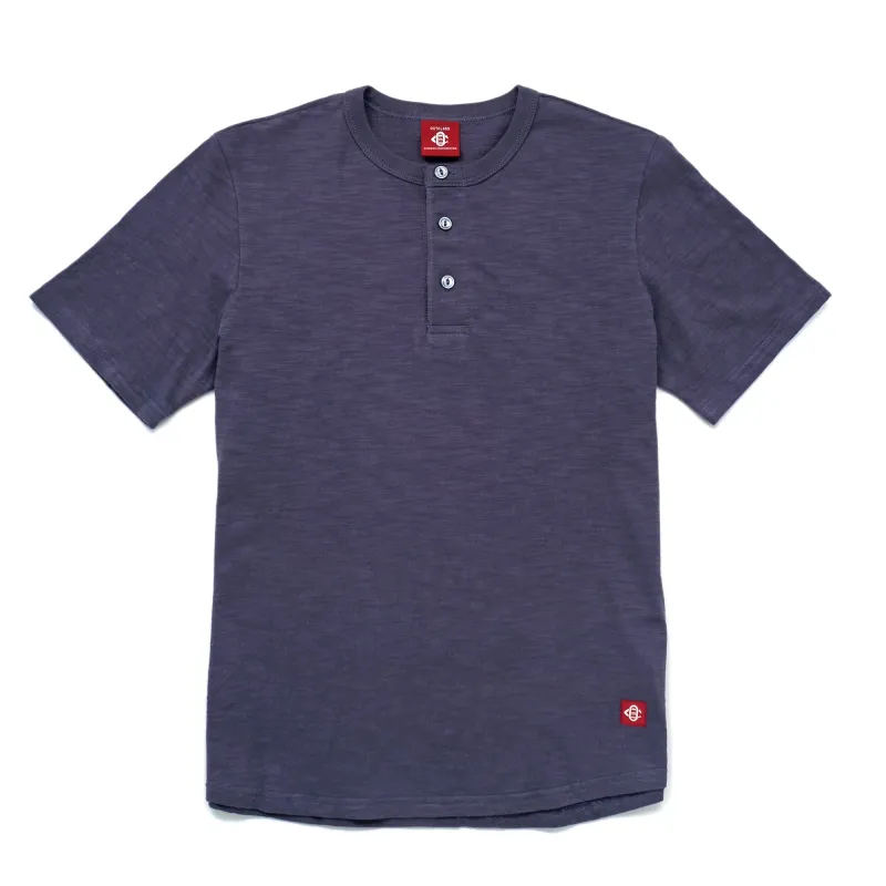 Violet Slub Henley made by Outclass