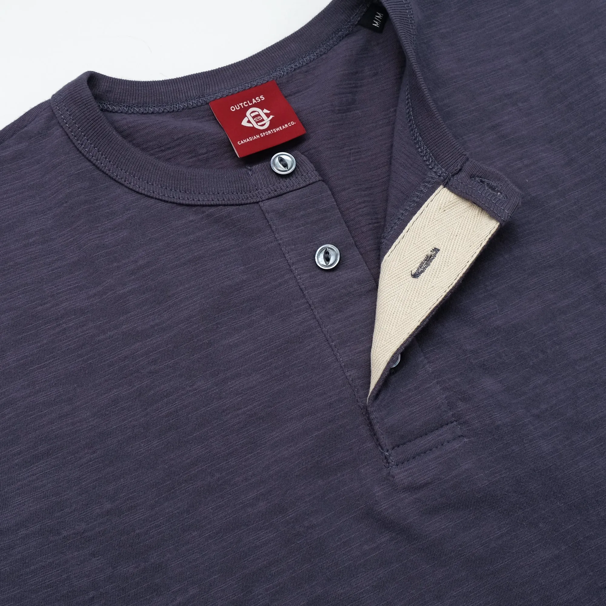 Violet Slub Henley sold by Outclass product image thumbnail 3