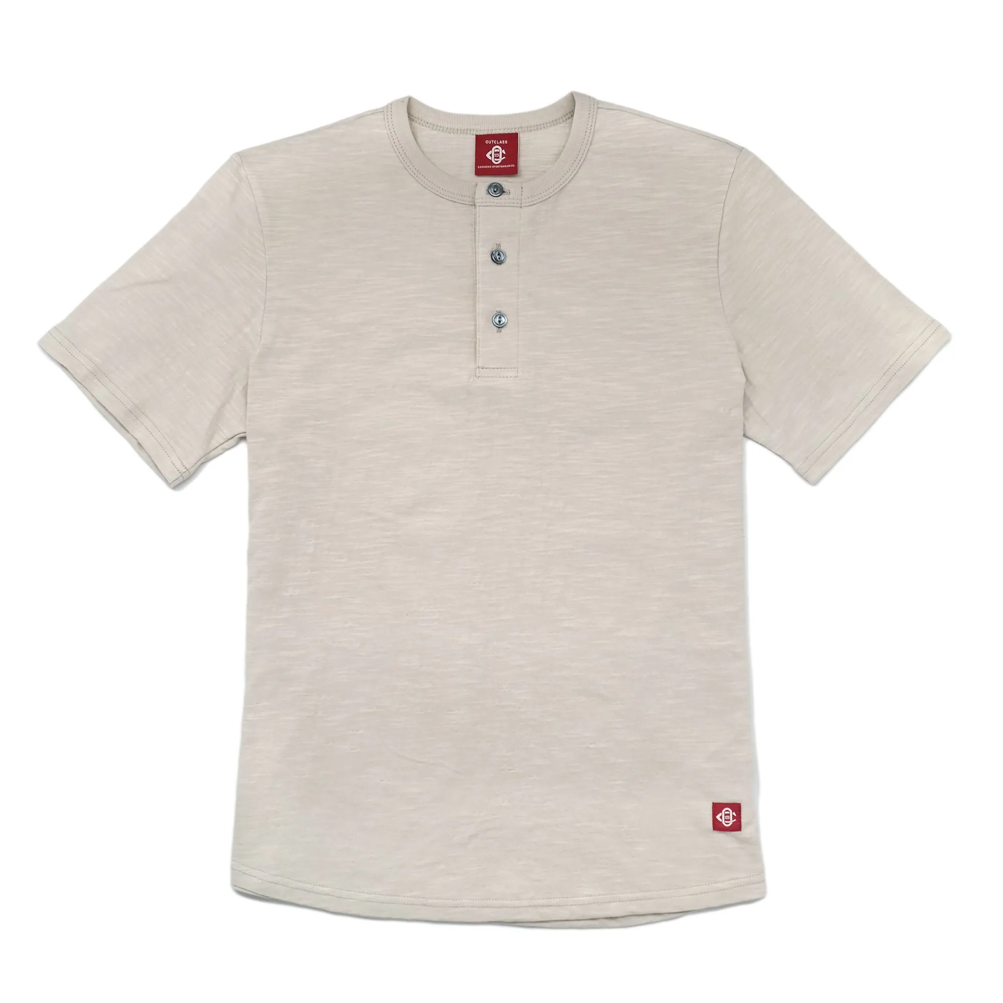 Birch Slub Henley sold by Outclass