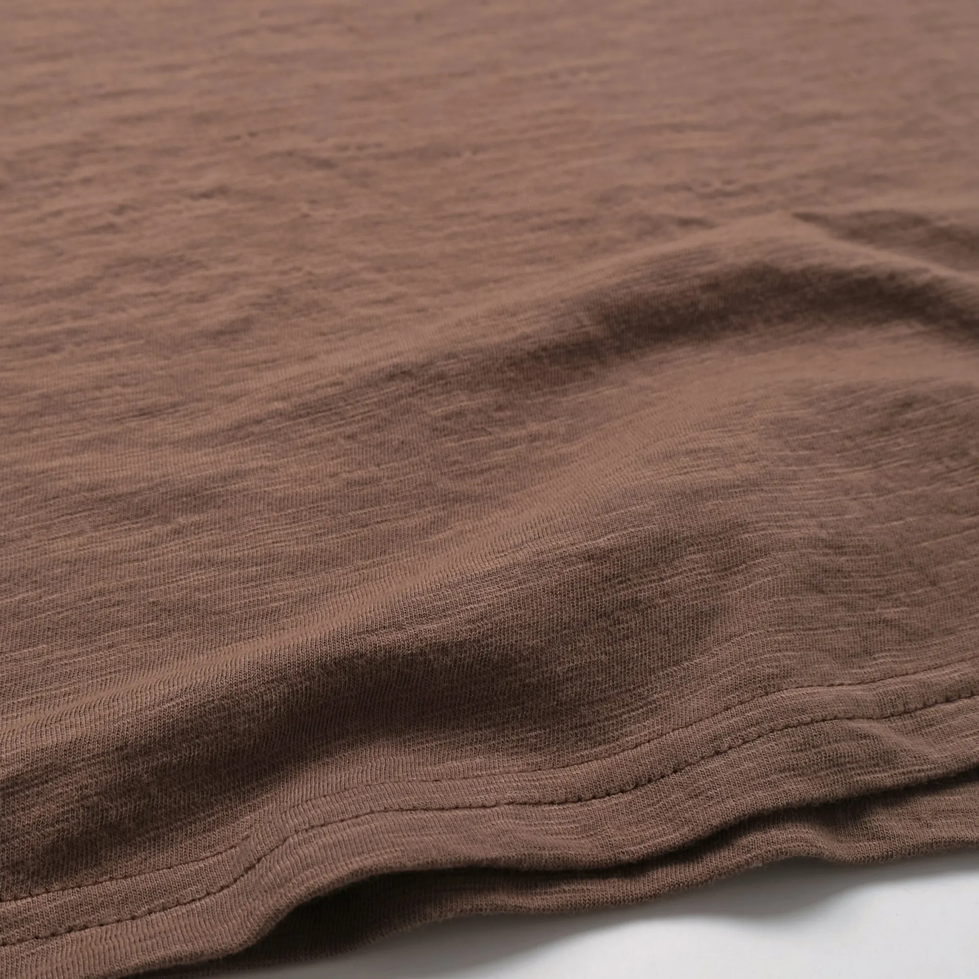 Mocha Slub Henley sold by Outclass product image thumbnail 5