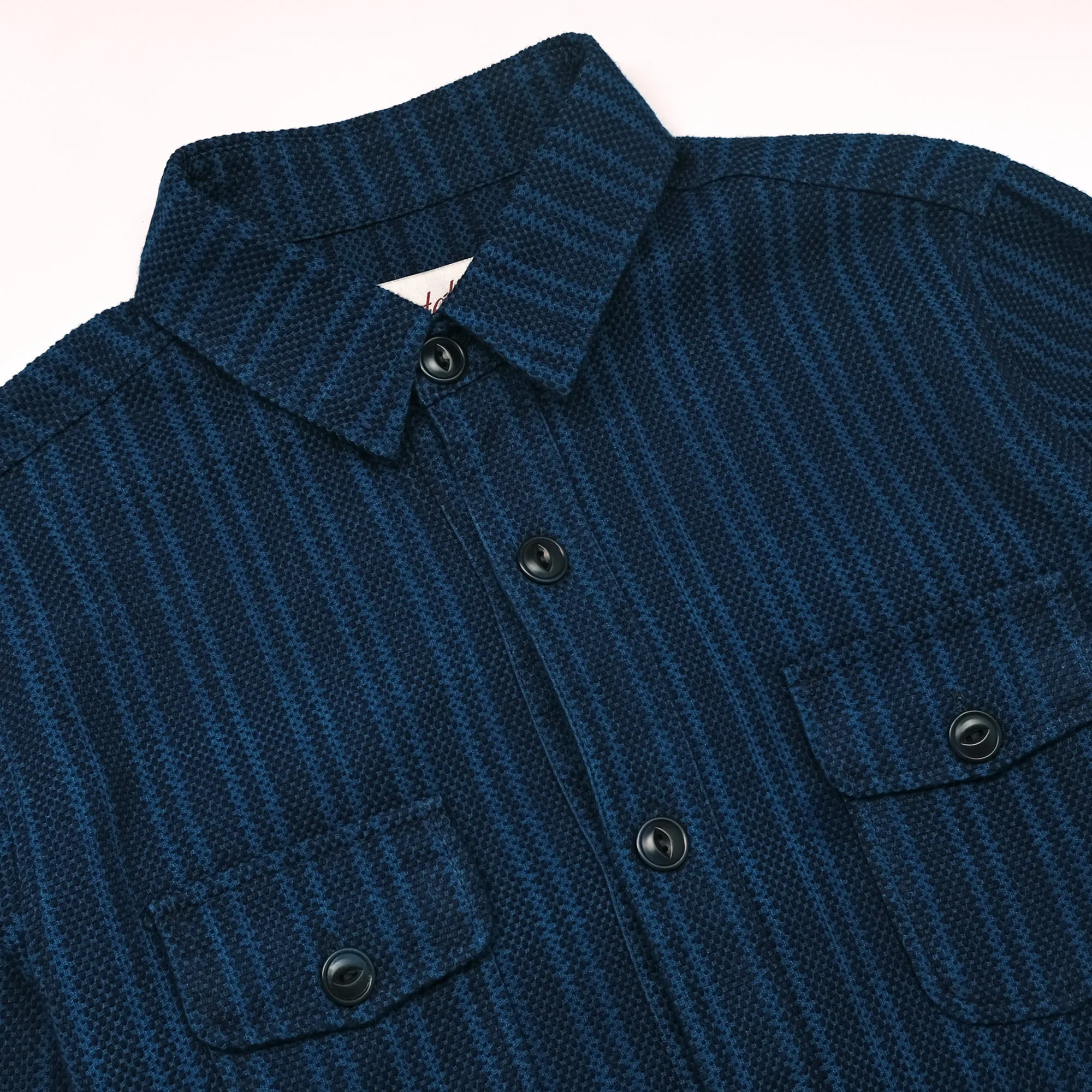 Sashiko Stripe Overshirt sold by Outclass product image thumbnail 4